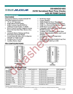 DS1689S+ datasheet  